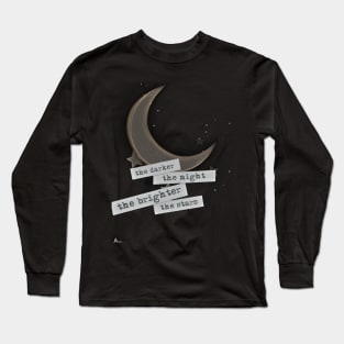 Aesthetic, love, quote, soft aesthetic, moon, vintage, retro, cottagecore, cute, gift, gift ideas, romantic, stars Long Sleeve T-Shirt